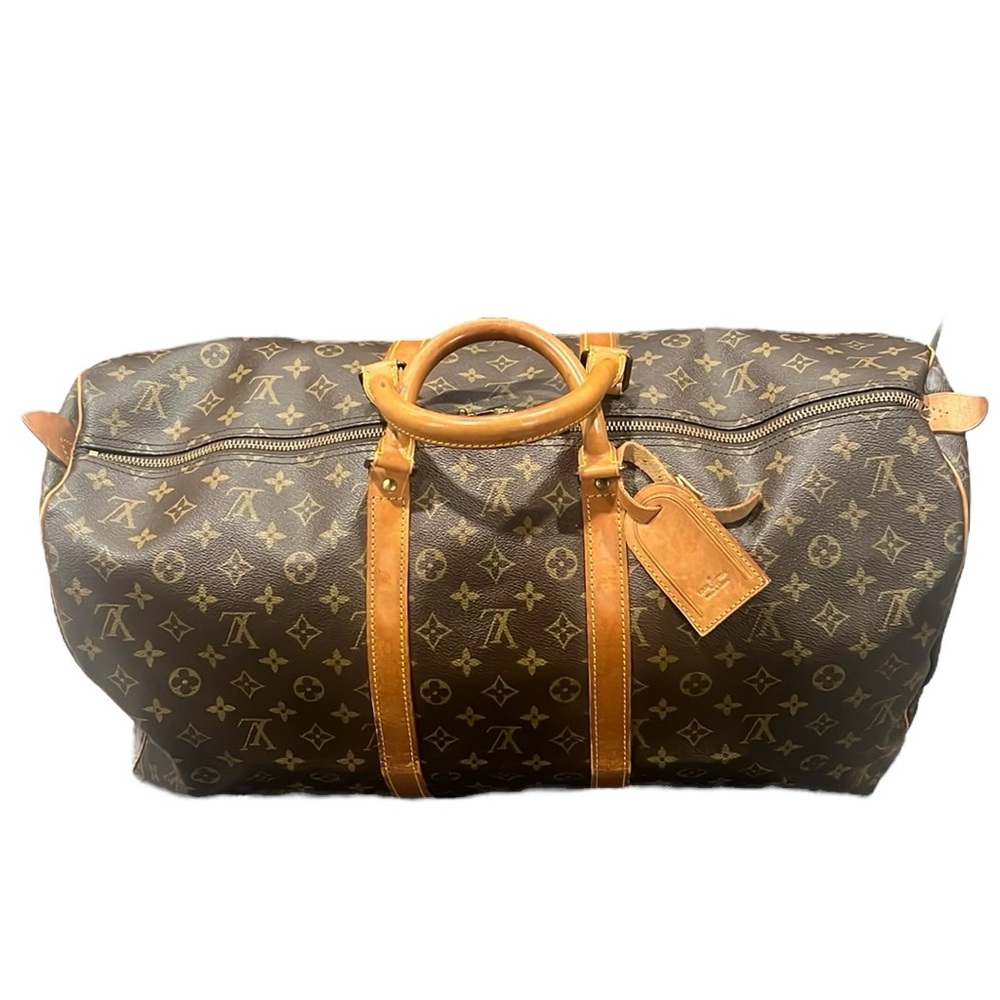 Louis Vuitton LV50 Keepall Monogram Canvas Tote Travel Duffle Bag LV50